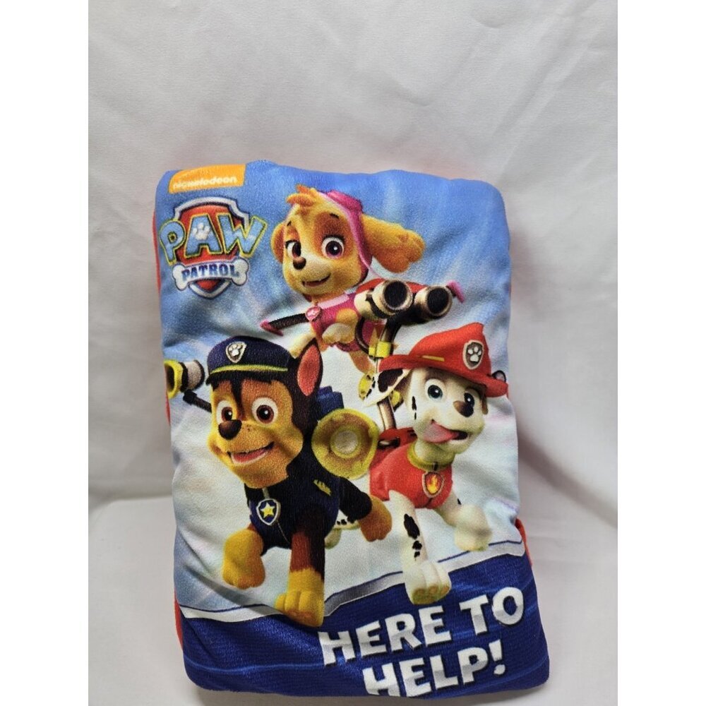 Nickelodeon Paw Patrol Here To Help Soft Plush Reading Kids Story Book